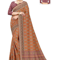 Daily Wear Cotton Saree with Blouse Piece for Premium Ethnic and Traditional Wear | ANT-MUSKAN PURE SILK