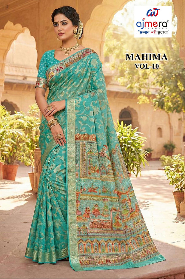 Graceful Printed Saree with Blouse Piece for Modern Ethnic Fashion | RMF-MAHIMA VOL-10