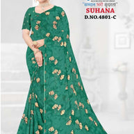 Contemporary Printed Saree with Blouse Piece for Premium Wear | GLC-SUHANA