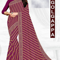 Latest Dyed Matching Saree without Blouse for Premium Ethnic and Traditional Wear | JP-GOLGAPPA