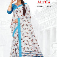 Stylish Printed Saree with Blouse Piece for Traditional Celebrations | GLC-ALPHA