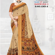 Classic Printed Saree with Blouse Piece for Timeless Traditional Style | GLC-KANCHI SILK-1