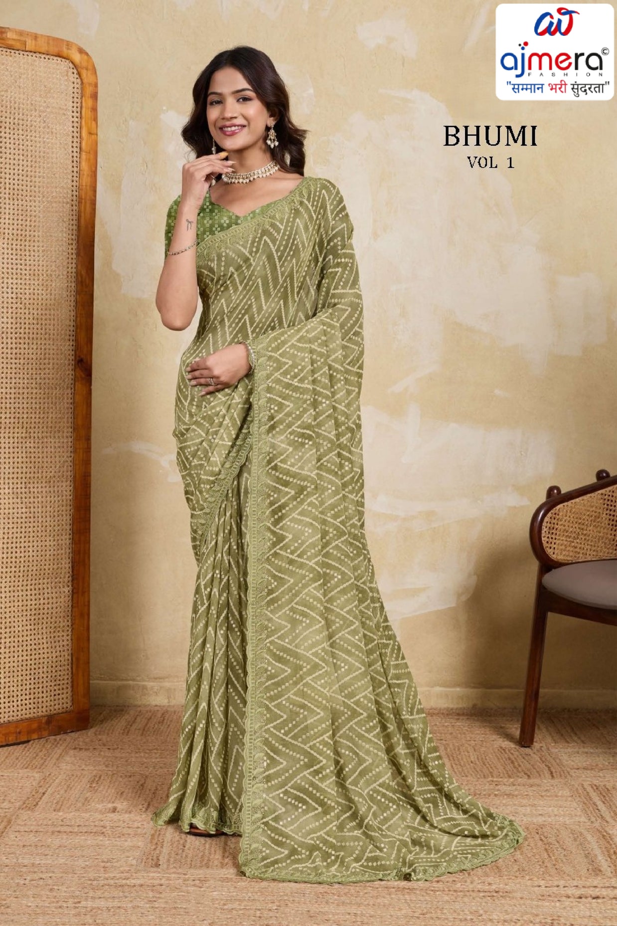 Stylish Printed Saree with Blouse Piece for Traditional Celebrations | RMF-BHUMI VOL-1