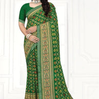 Sharmili Print Loose Saree with Blouse for Premium Ethnic and Traditional Wear | TTS-SAHELI