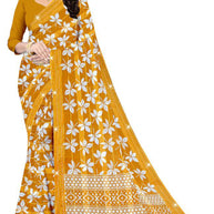 Exclusive Printed Saree with Blouse Piece for Elegant Ethnic Look  | CAS-FRESH FLOWER