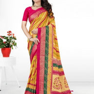 Stylish Printed Saree with Blouse Piece for Traditional Celebrations  | VER-BANJARAN-44228
