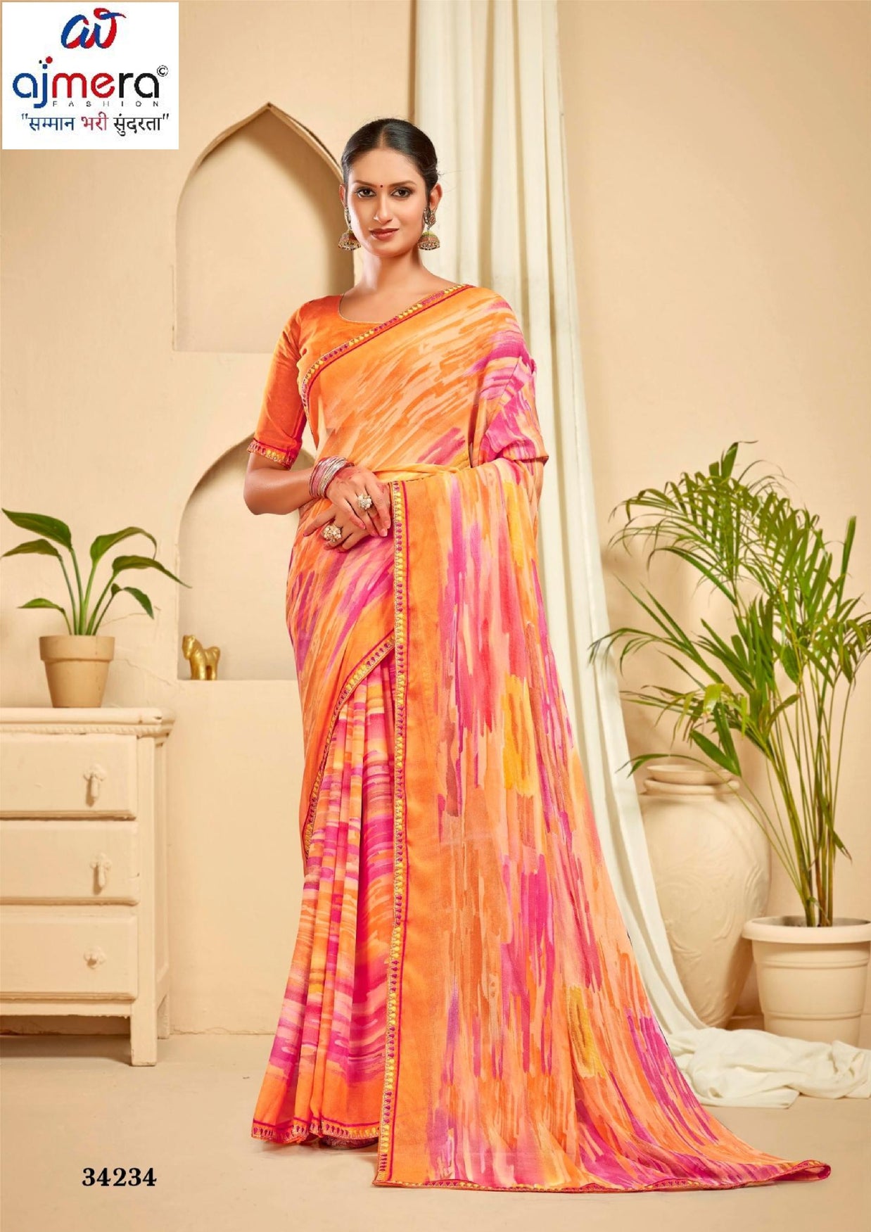 Graceful Printed Saree with Blouse Piece for Modern Ethnic Fashion  | RDD-FEMINA VOL-4