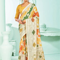 Stylish Printed Saree with Blouse Piece for Traditional Celebrations  | RDD-NIDHIVAN