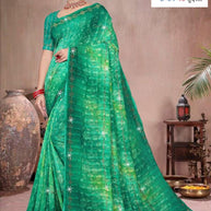 Elegant Printed Saree with Designer Blouse Piece for Festive Wear | SSR-AGARTALA