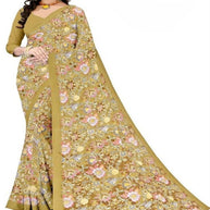 Heavy Reniyal Print Loose Saree without Blouse for Premium Ethnic and Traditional Wear | CAS-PREMIUM