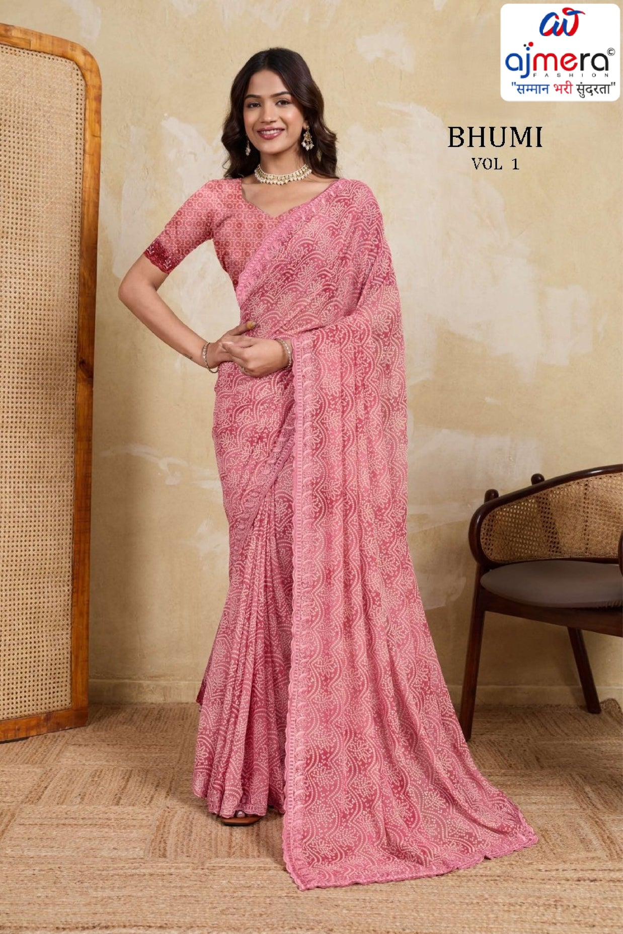 Stylish Printed Saree with Blouse Piece for Traditional Celebrations | RMF-BHUMI VOL-1