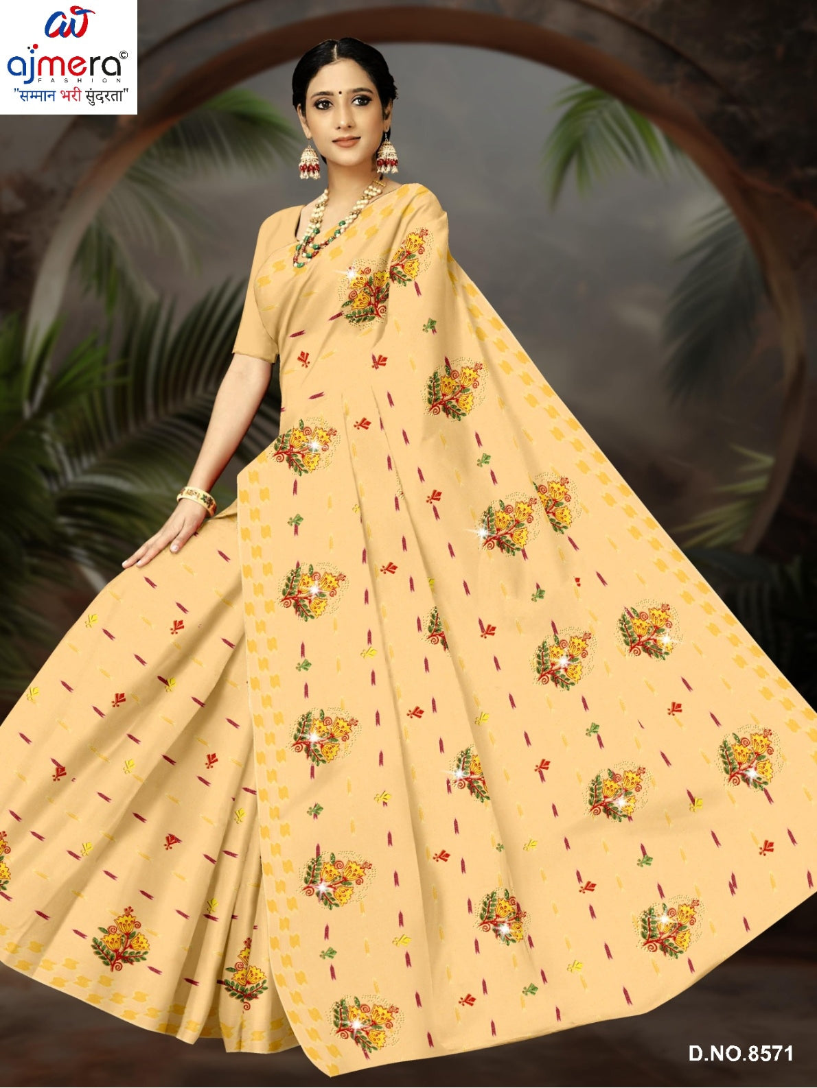 Designer Cotton Saree with Without Blouse for Premium Ethnic and Traditional Wear | PJA-GAJAL