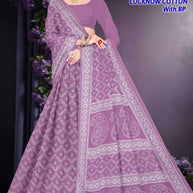 Soft Cotton Saree with Blouse Piece for Premium Ethnic and Traditional Wear | TLS-LUCKNOW COTTON WITH BP