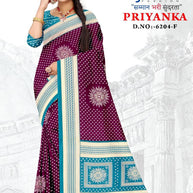 Chic Printed Saree with Blouse Piece for Sophisticated Ethnic Style | GLC-PRIYANKA