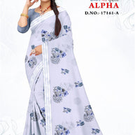 Stylish Printed Saree with Blouse Piece for Traditional Celebrations | GLC-ALPHA
