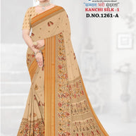 Classic Printed Saree with Blouse Piece for Timeless Traditional Style | GLC-KANCHI SILK-1
