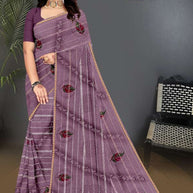 Premium Printed Saree with Matching Blouse Piece for Ethnic Elegance  | GPT-BIJLI-1