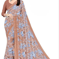 Classic Printed Saree without Blouse for Timeless Traditional Style | CAS-SMART SILK