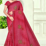 Designer Printed Saree with Blouse Piece for Special Occasions  | SNR-DEVIKA