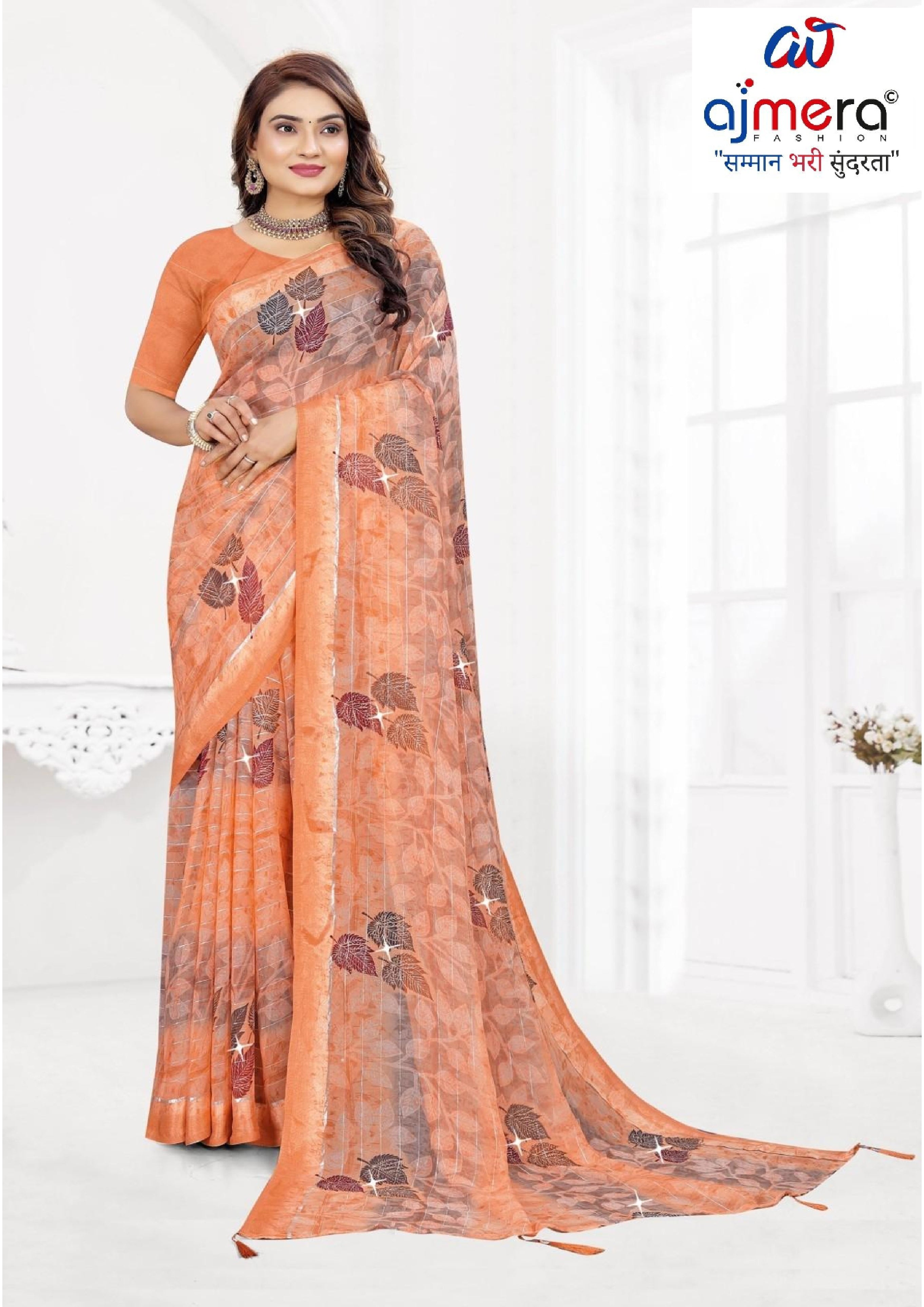 Classic Printed Saree with Blouse Piece for Timeless Traditional Style  | TTS-DHANUSHA