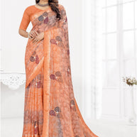 Classic Printed Saree with Blouse Piece for Timeless Traditional Style  | TTS-DHANUSHA