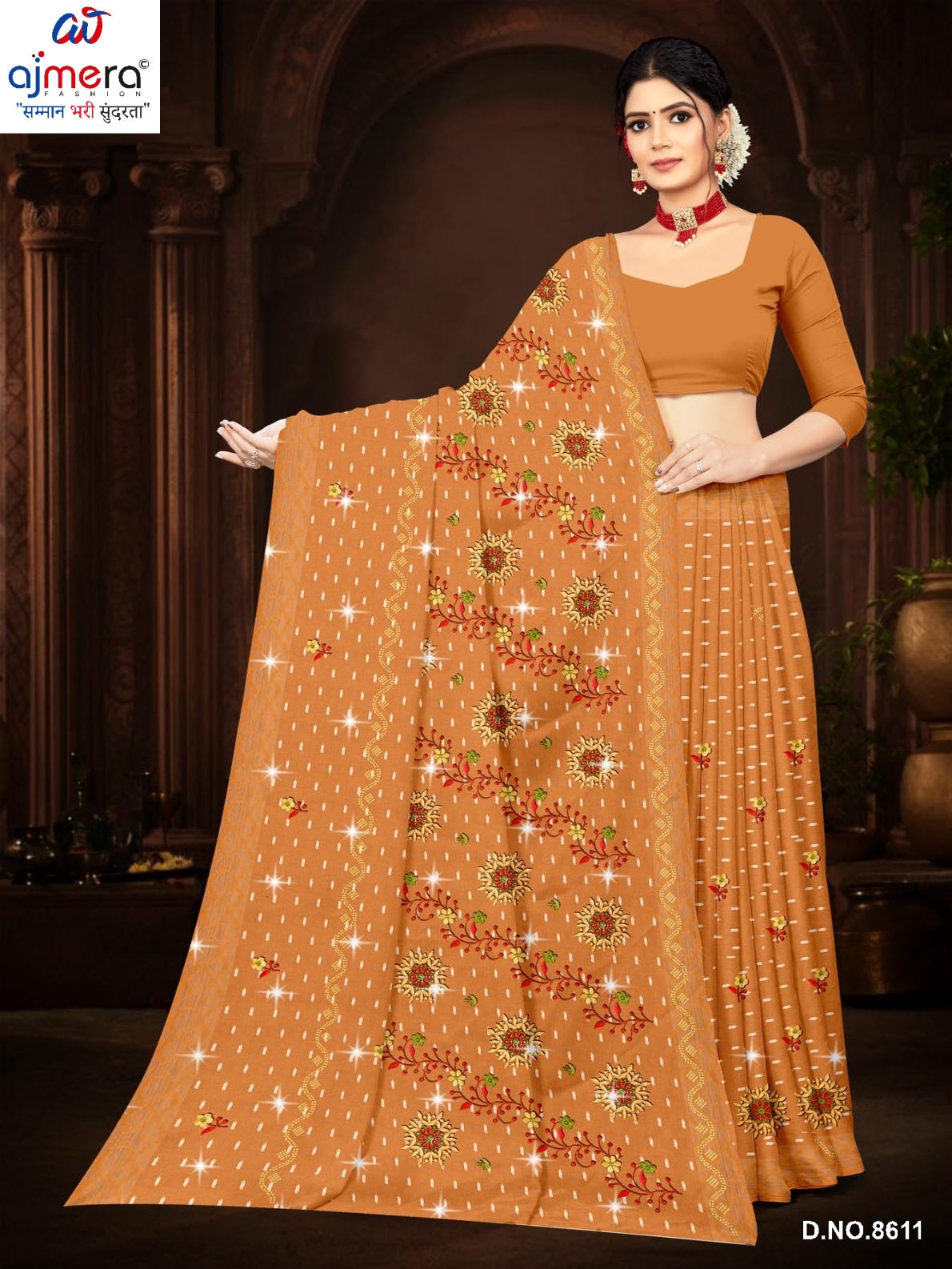 Suti Cotton Saree with Without Blouse for Premium Ethnic and Traditional Wear | PJA-MERI KIRAN