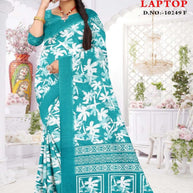 Khadi Print Loose Saree with Blouse for Premium Ethnic and Traditional Wear | GLC-LAPTOP