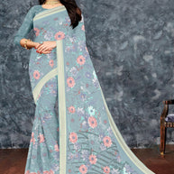 Trendy Printed Saree with Blouse Piece for Women’s Ethnic Wardrobe | SSR-YUKTI-A