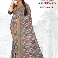 Beautiful Printed Saree with Blouse Piece for Cultural Celebrations  | GLC-ASHIRWAD