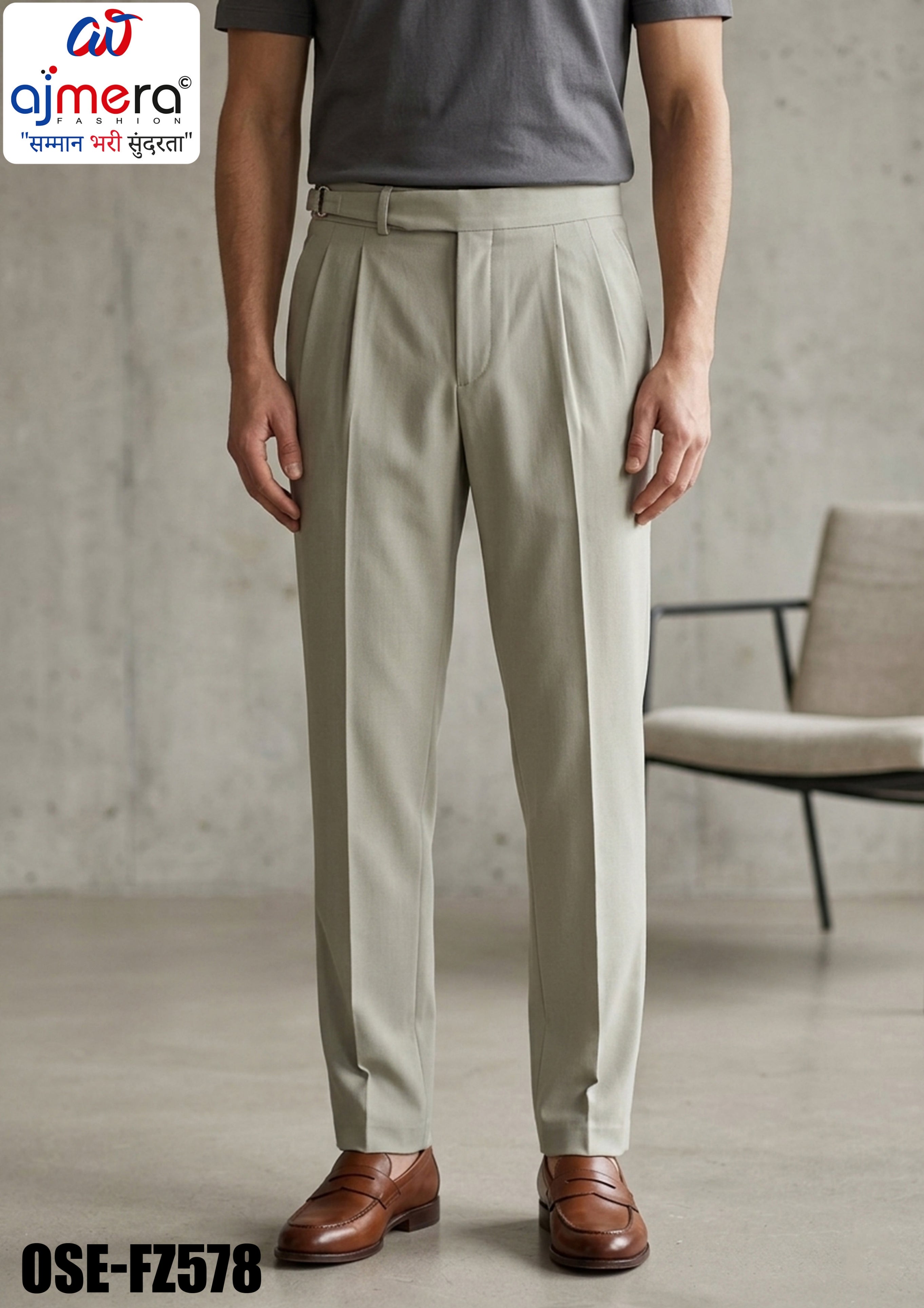 Premium Men's Formal Pant for Office & Business Wear | OSE-FZ578