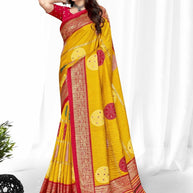 Premium Printed Saree with Matching Blouse Piece for Ethnic Elegance  | VER-BANJARAN-43342