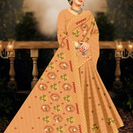 Fancy Cotton Saree with Without Blouse for Premium Ethnic and Traditional Wear | PJA-CHAM CHAM