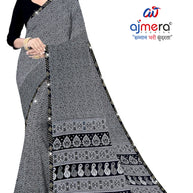 Premium Printed Saree with Matching Blouse Piece for Ethnic Elegance  | CAS-VARMALA