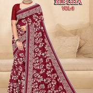 Beautiful Printed Saree with Blouse Piece for Cultural Celebrations | GPT-MEGHA-3