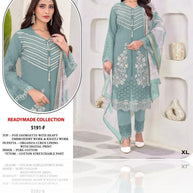 Designer Georgette Stitched Suit | FID-5191