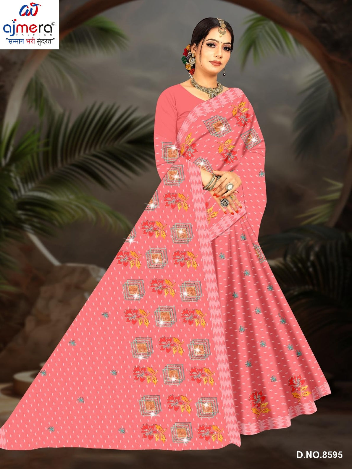 Wholesale Cotton Saree with Without Blouse for Premium Ethnic and Traditional Wear | PJA-SATSANG