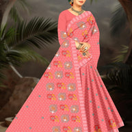 Wholesale Cotton Saree with Without Blouse for Premium Ethnic and Traditional Wear | PJA-SATSANG