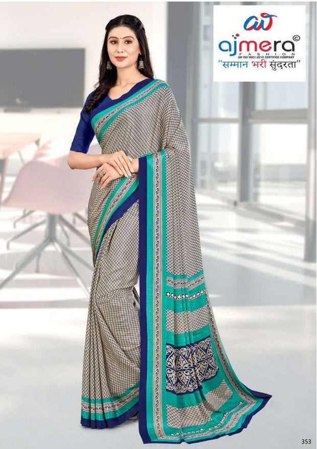 Printed Print Loose Saree without Blouse for Premium Ethnic and Traditional Wear | SIP-MISS WORLD