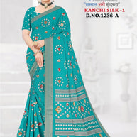 Trendy Printed Saree with Blouse Piece for Women’s Ethnic Wardrobe | GLC-KANCHI SILK