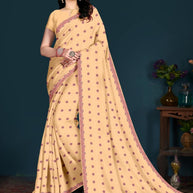 Soft Cotton Saree with Without Blouse for Premium Ethnic and Traditional Wear | PJA-BANGAL BEAUTY