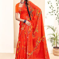 Stylish Printed Saree without Blouse for Traditional Celebrations  | CAS-KRANTI