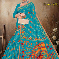 Pure Cotton Saree with Without Blouse for Premium Ethnic and Traditional Wear | TLS-PREETY SILK