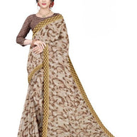 Zomato Print Loose Saree with Blouse for Premium Ethnic and Traditional Wear | CAS-INK POINT