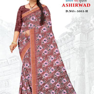 Beautiful Printed Saree with Blouse Piece for Cultural Celebrations  | GLC-ASHIRWAD