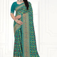 Sharmili Print Loose Saree with Blouse for Premium Ethnic and Traditional Wear | TTS-SAHELI