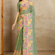Trendy Printed Saree with Blouse Piece for Women’s Ethnic Wardrobe  | RMF-SAANVIKA VOL-2