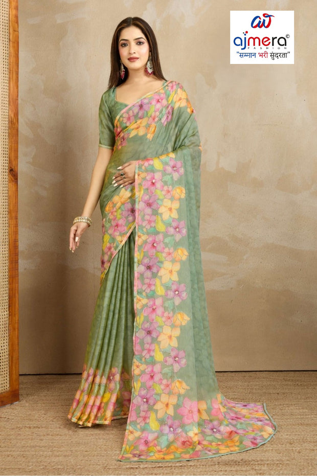 Trendy Printed Saree with Blouse Piece for Women’s Ethnic Wardrobe  | RMF-SAANVIKA VOL-2