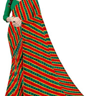 Zomato Print Loose Saree with Blouse for Premium Ethnic and Traditional Wear | CAS-SAWARIYA