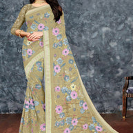 Trendy Printed Saree with Blouse Piece for Women’s Ethnic Wardrobe | SSR-YUKTI-A