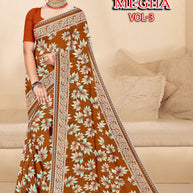 Beautiful Printed Saree with Blouse Piece for Cultural Celebrations | GPT-MEGHA-3